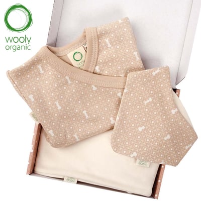 WoolyOrganic有機棉絨 彌月精緻禮(丹蜜深棕)1