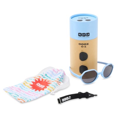 法國KiETLA OOZZ奧茲幼兒太陽眼鏡（0–1Y｜晴天藍）4