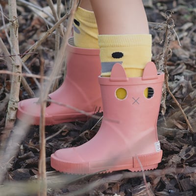 法國BOXBO LOOKCAT雨靴-貓咪(古典薔薇)2