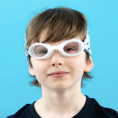 法國waterplops-兒童游泳泳鏡(小船長/透明)2