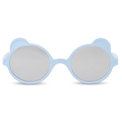 法國KiETLA OURSON萌貝熊幼兒太陽眼鏡（1-4Y｜薄霧藍）2