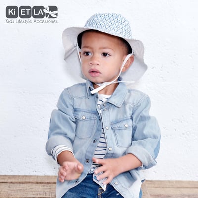 法國KiETLA Kapel凱貝拉幼兒遮陽帽(幾何圖形)2