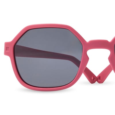 法國KiETLA EYZZ奧茲幼兒太陽眼鏡（4-12Y｜莓果紅）3