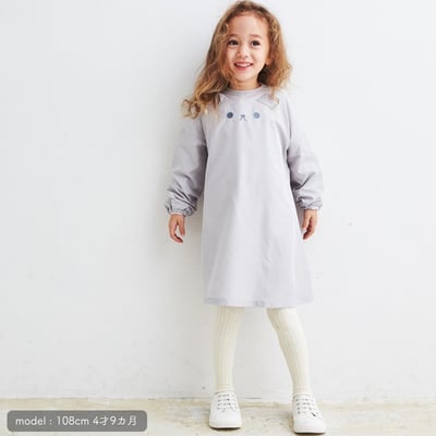 日本ABOO 動物造型長袖罩衫(淺灰貓貓)6