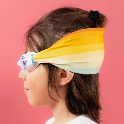 法國waterplops-兒童游泳泳鏡(晨光幸福/透明)2