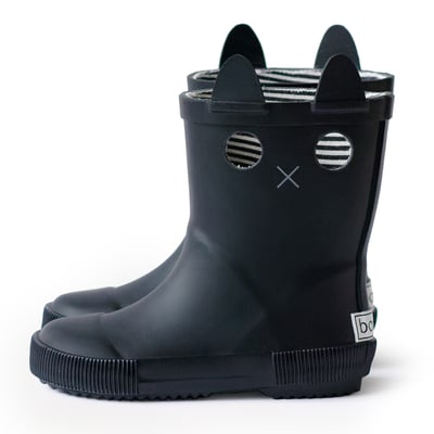 法國BOXBO LOOKCAT雨靴-貓咪(暗夜黑)1