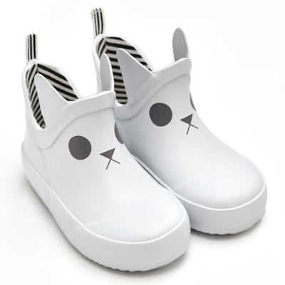 法國BOXBO KERRAN雨靴-遊樂園(貓咪白)1