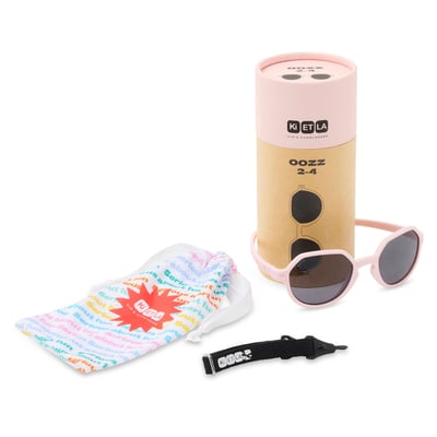 法國KiETLA OOZZ奧茲幼兒太陽眼鏡（0–4Y｜櫻霧粉）4