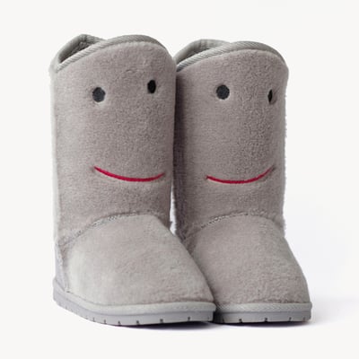 法國BOXBO ESKIMO雪靴-笑瞇瞇(絨絨灰)1