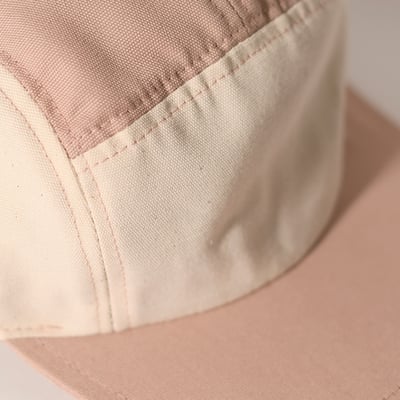 法國KiETLA 兒童遮陽棒球帽(天然棉白&粉)3