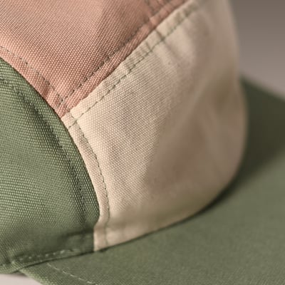 法國KiETLA 兒童遮陽棒球帽(天然棉白&粉&綠)3