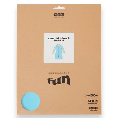 法國KiETLA ICONIK 幼童連身防曬泳衣(海洋藍條紋)5