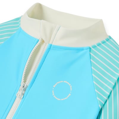 法國KiETLA ICONIK 幼童連身防曬泳衣(海洋藍條紋)3