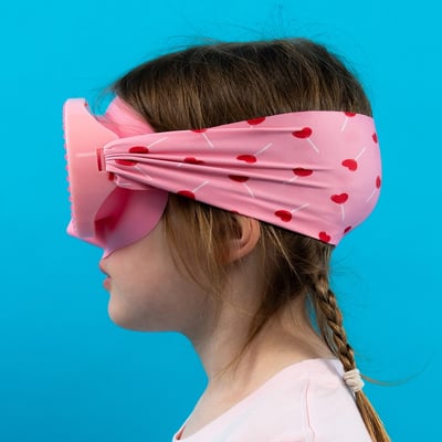 法國waterplops-兒童浮潛鏡 (鑽石愛心/5-12Y)3