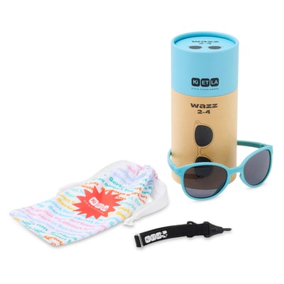 法國KiETLA WAZZ瓦茲兒童偏光太陽眼鏡（4-12Y｜風暴藍）4