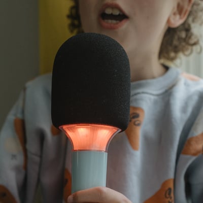 比利時KIDYWOLF 魔幻歡唱麥克風(幻彩綠)5