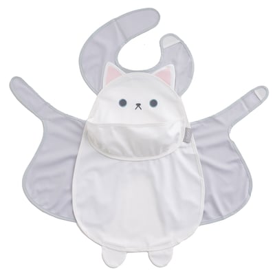 日本ABOO 動物造型長版圍裙(白貓貓)8