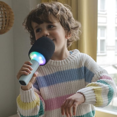 比利時KIDYWOLF 魔幻歡唱麥克風(幻彩綠)4