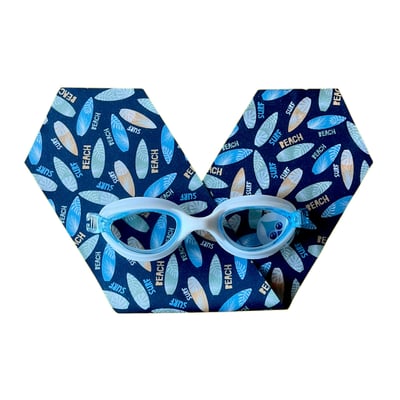 法國waterplops-兒童游泳泳鏡(衝浪選手/藍色)1