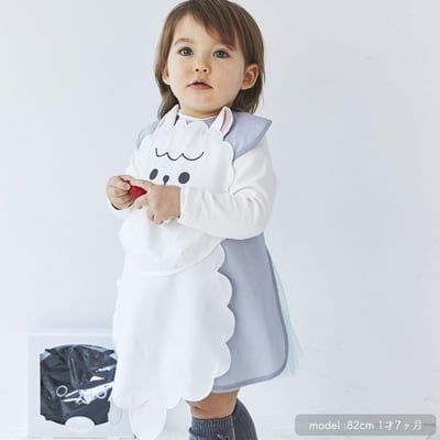 日本ABOO 動物造型長版圍裙(羊駝)9