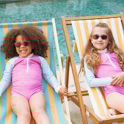 法國KiETLA EYZZ奧茲幼兒太陽眼鏡（4-12Y｜莓果紅）7