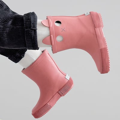 法國BOXBO LOOKCAT雨靴-貓咪(古典薔薇)3