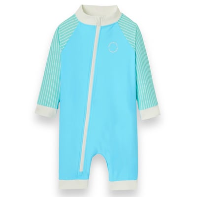 法國KiETLA ICONIK 幼童連身防曬泳衣(海洋藍條紋)1