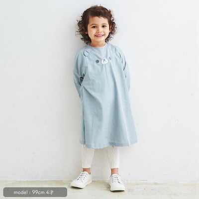 日本ABOO 動物造型長袖罩衫(淺藍熊熊)1