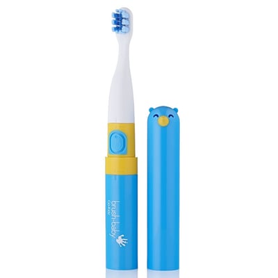 英國brush-baby 外出攜帶型GoKidz聲波電動牙刷(粉藍)3