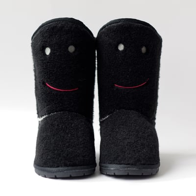 法國BOXBO ESKIMO雪靴-笑瞇瞇(絨絨黑)3