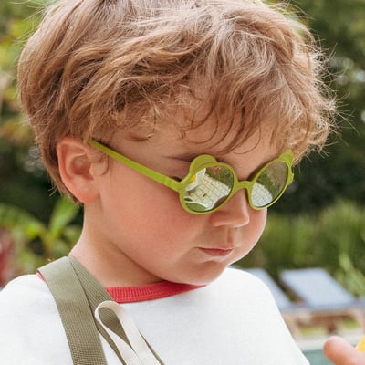法國KiETLA OURSON萌貝熊幼兒太陽眼鏡（1-4Y｜橄欖綠）7