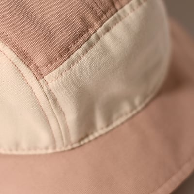 法國KiETLA 幼童休閒遮陽帽(天然棉白&粉)3