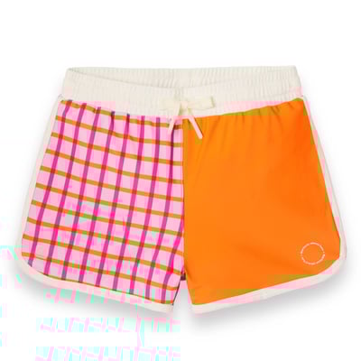 法國KiETLA ICONIK 游泳防曬海灘褲(陽光橘格)1