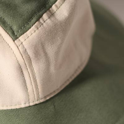 法國KiETLA 幼童休閒遮陽帽(天然棉白&綠)3