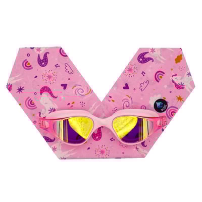 法國waterplops-成人游泳泳鏡(魔法獨角獸/粉紅)1