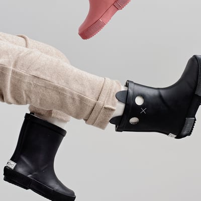 法國BOXBO LOOKCAT雨靴-貓咪(暗夜黑)3