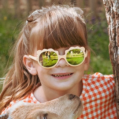 法國KiETLA LION萌貝獅幼兒太陽眼鏡(1-4Y 香草牛奶)7