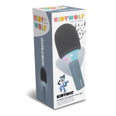 比利時KIDYWOLF 魔幻歡唱麥克風(幻彩藍)2
