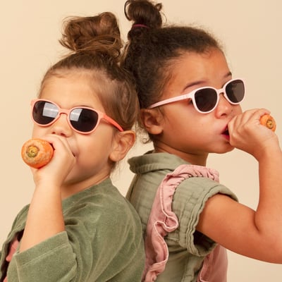 法國KiETLA WAZZ瓦茲兒童偏光太陽眼鏡(4-12Y｜淡粉)5