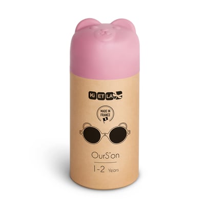 法國KiETLA OURS'ON萌貝熊幼兒太陽眼鏡(1-4Y 淺玫粉)3