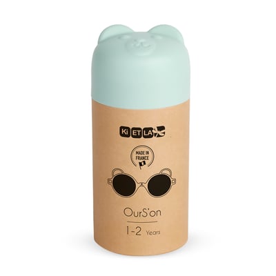法國KiETLA OURS'ON萌貝熊幼兒太陽眼鏡(1-4Y 杏仁綠)3