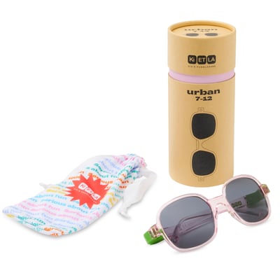 法國KiETLA URBAN優本兒童偏光太陽眼鏡（4-12Y｜粉晶草綠）5