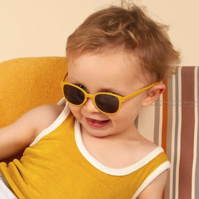 法國KiETLA WAZZ瓦茲幼兒太陽眼鏡(1-4Y｜芥末黃)6