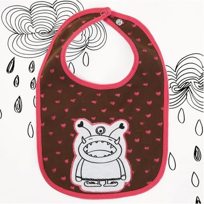 澳洲amoramor 大嘴怪獸塗鴉圍兜(ONE SIZE)1