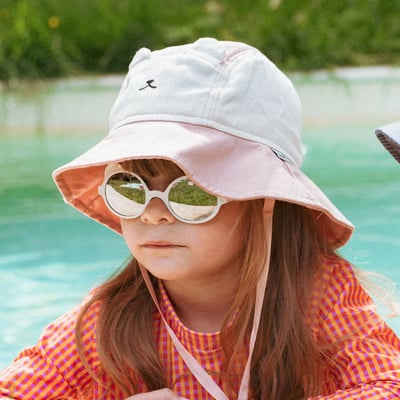 法國KiETLA BOB's萌貝貝遮陽帽(蜜糖粉)7