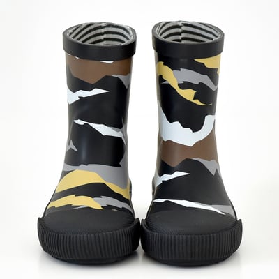 法國BOXBO MOUTAIN雨靴-愛時尚(迷彩黑)3