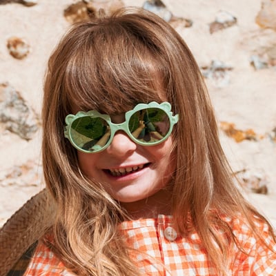 法國KiETLA LION萌貝獅幼兒太陽眼鏡(1-4Y 霧灰綠)5
