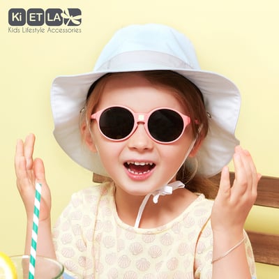 法國KiETLA Kapel凱貝拉幼兒遮陽帽(粉藍加勒比海)2