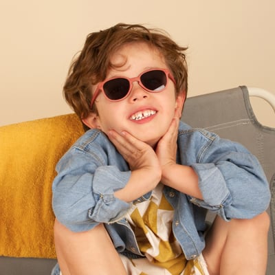 法國KiETLA WAZZ瓦茲幼兒太陽眼鏡(1-4Y｜瓦陶紅)5