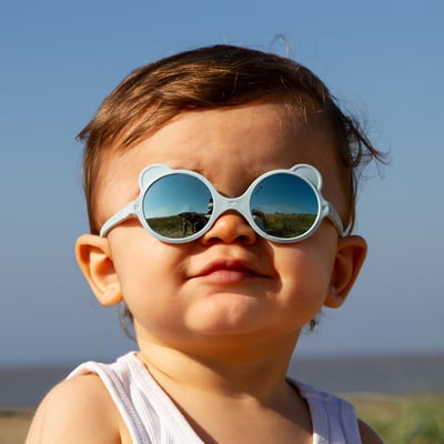 法國KiETLA OURS'ON萌貝熊幼兒太陽眼鏡(1-4Y 雲朵藍)5